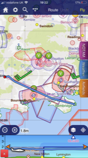 Flying lesson in a Cessna 177RG to Bembridge airport on the Isle of Wight