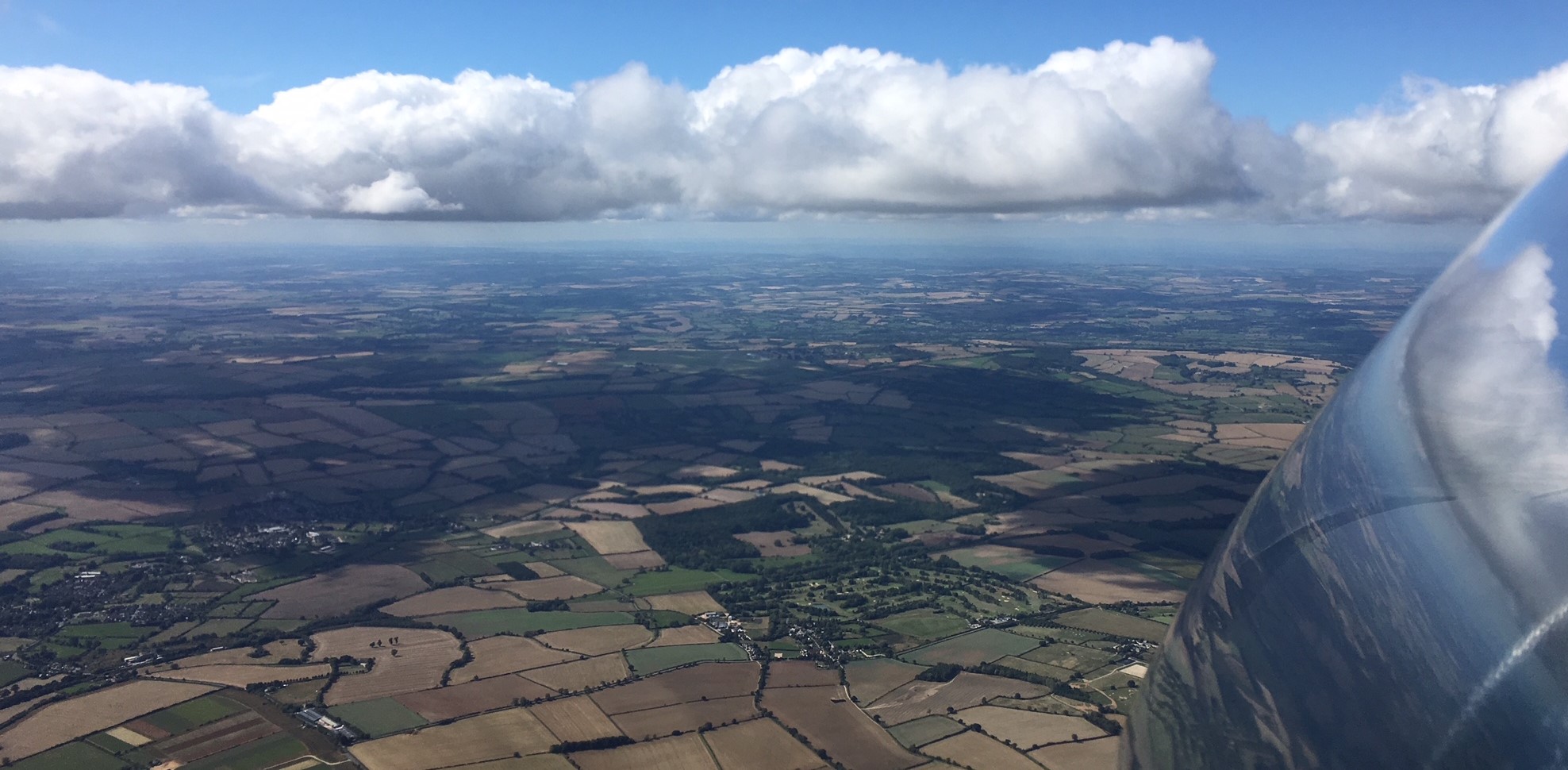 Flying lesson in a TMG