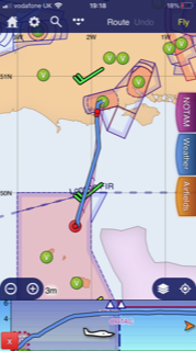 Flying lesson in a PA28 to the channel island of Alderney