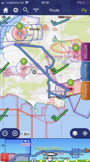 Flying lesson in a Cessna 177RG to Bembridge airport on the Isle of Wight