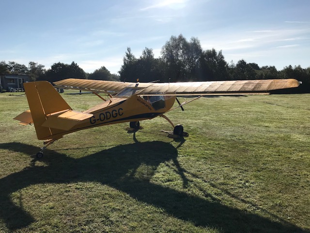 Flying lesson in a tail wheel aircraft